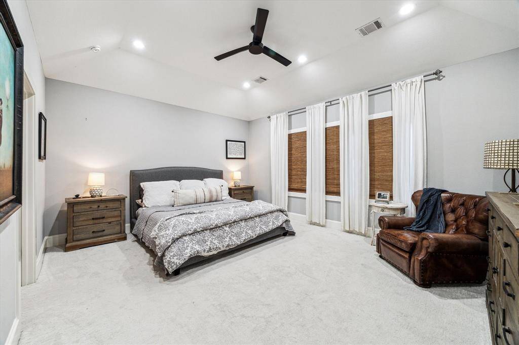 This is a spacious and organized walk-in pantry offers ample storage space for a well-organized kitchen.