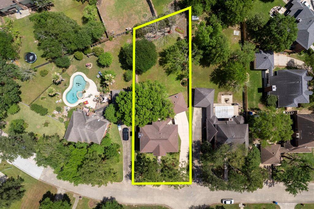 Notice the privacy of the yard. The majority of the lot is at the back of the home where you can retreat to your own private park-like yard.