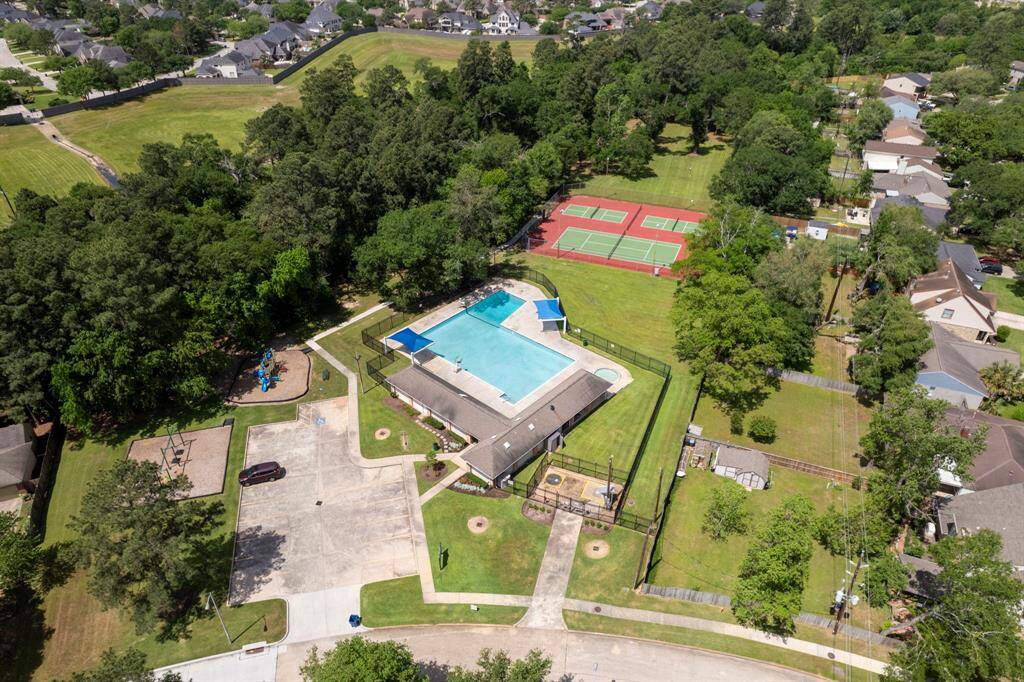 The local park features a relaxing pool, play ground area as well as multiple courts for tennis or pickle ball.