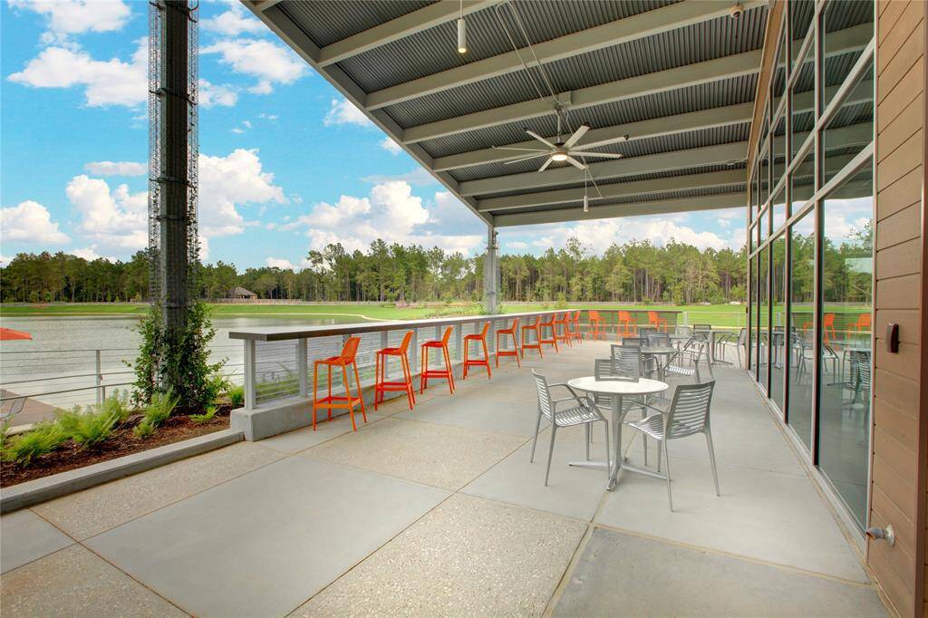 Outdoor area of amenity center