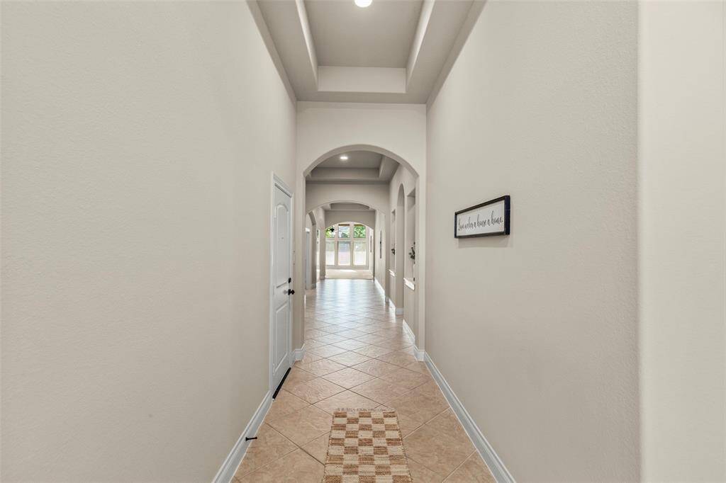 Nice Entryway Featuring an Archway