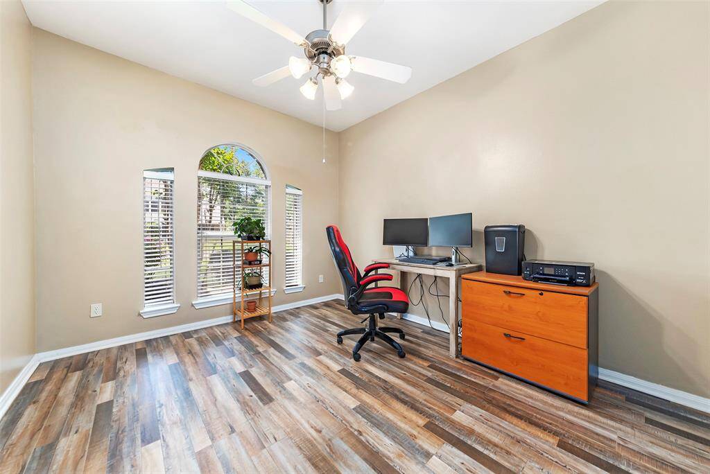 Bedroom #1 is currently being used as an office