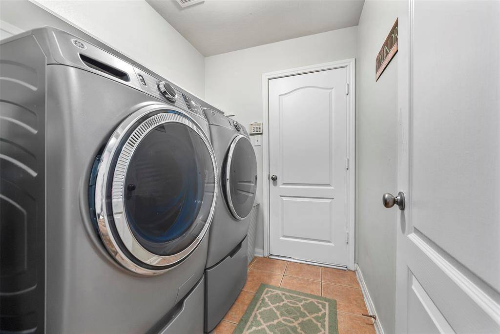 Utility room is inside the home