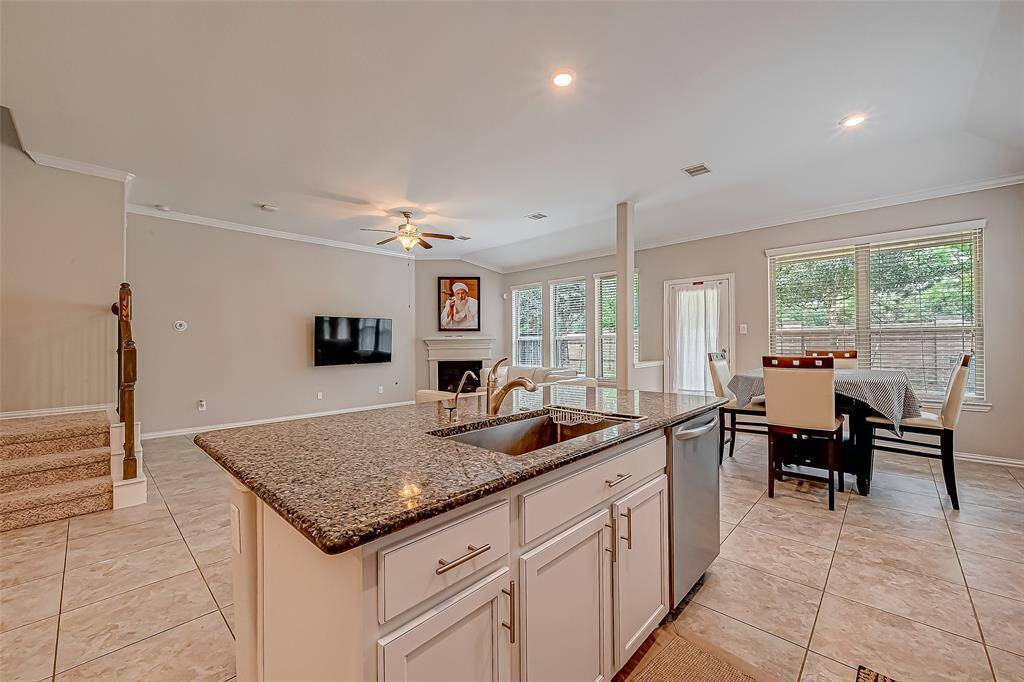 Kitchen open to Living Room