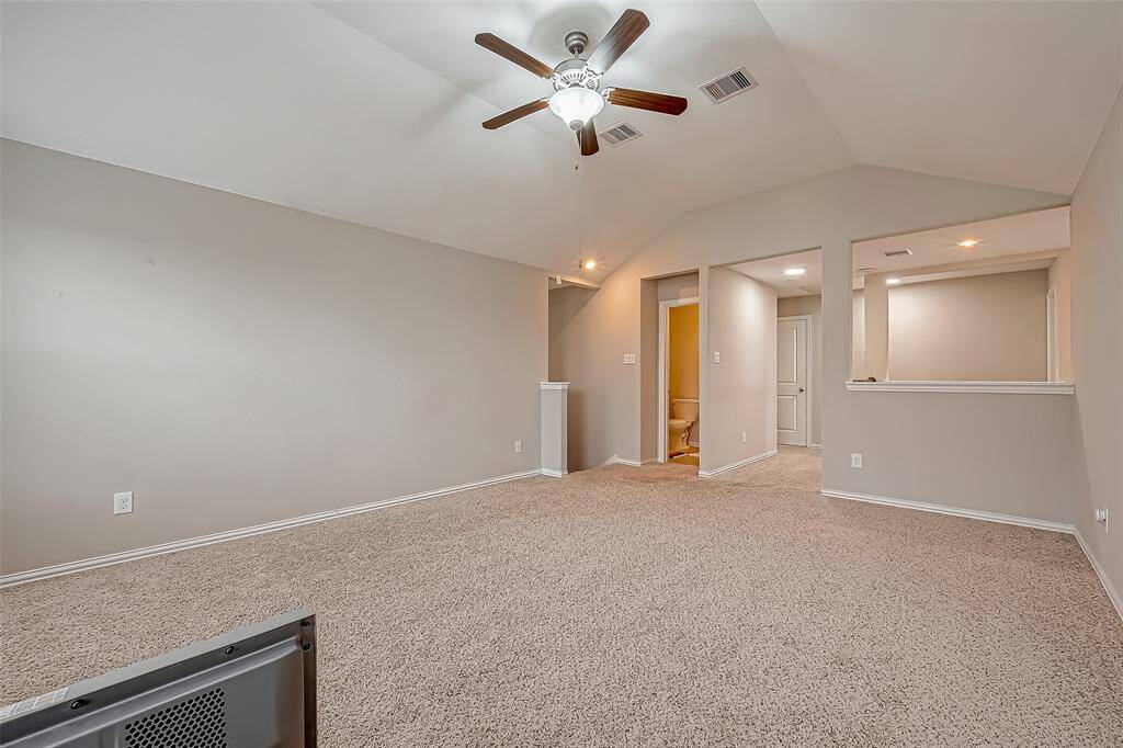 Upstairs Game room and Half Bathroom