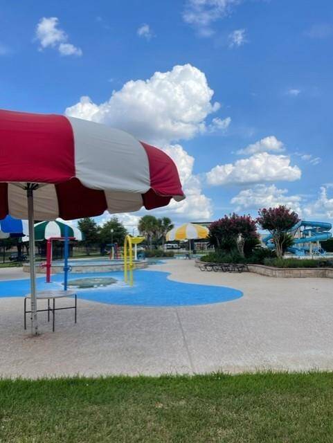 Splash pad at the community pool