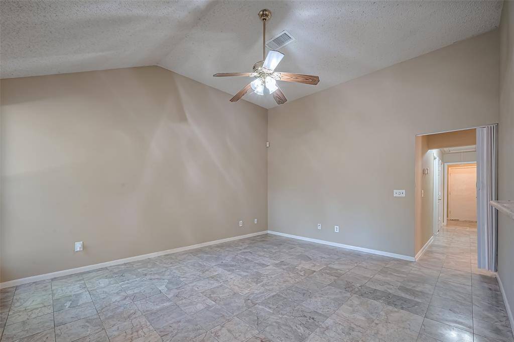 Family Room, high ceilings