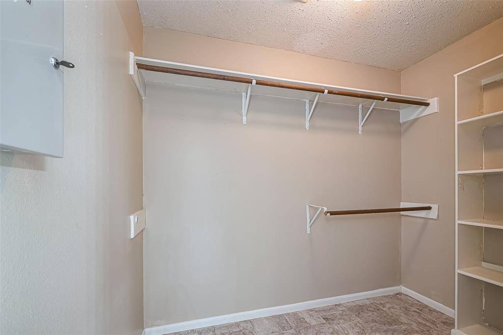 Walk in primary closet