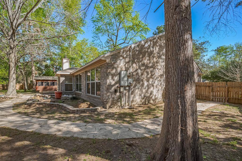 Large backyard