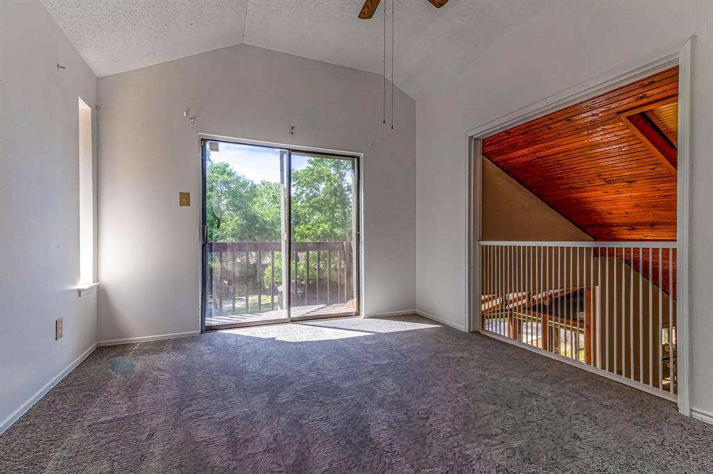 Loft that can easily be a third bedroom. There is a closet on the stair landing