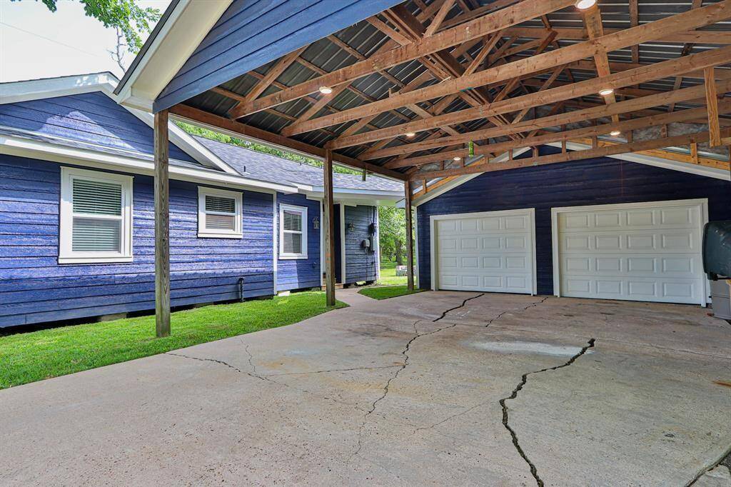 The ample space within the garage makes it perfect for storage, parking, or even a small workshop.