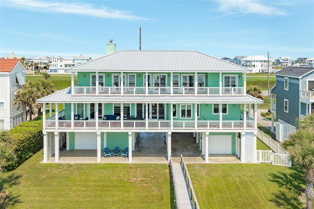 Two levels of covered decks provide all-day shade