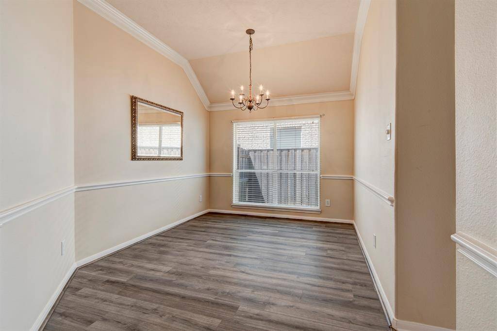 An intimate formal dining room for entertaining guests