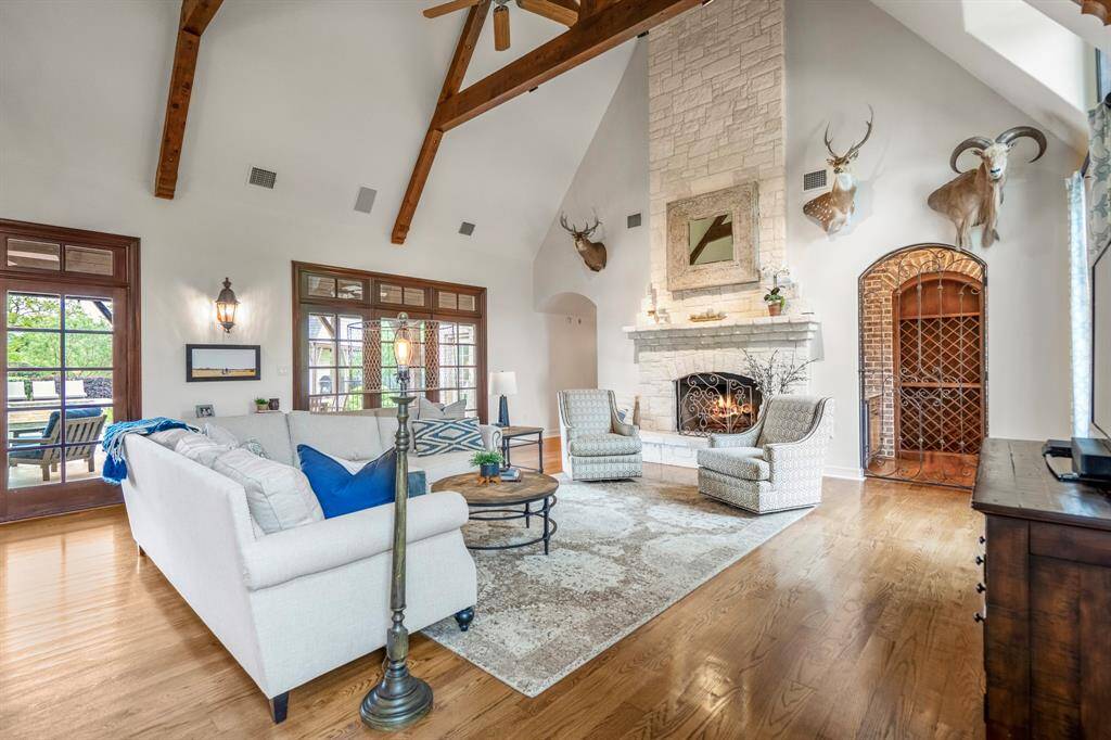 This space is beautifully illuminated by natural light.