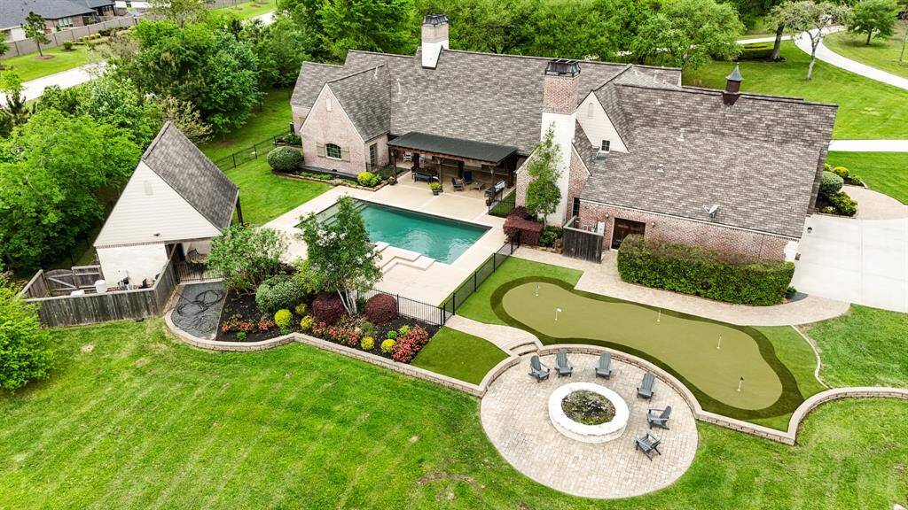 Gorgeous aerial view of this luxury home.