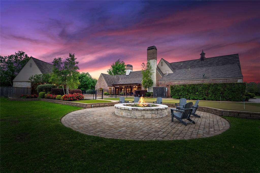 The fire pit is perfect for the cool nights.