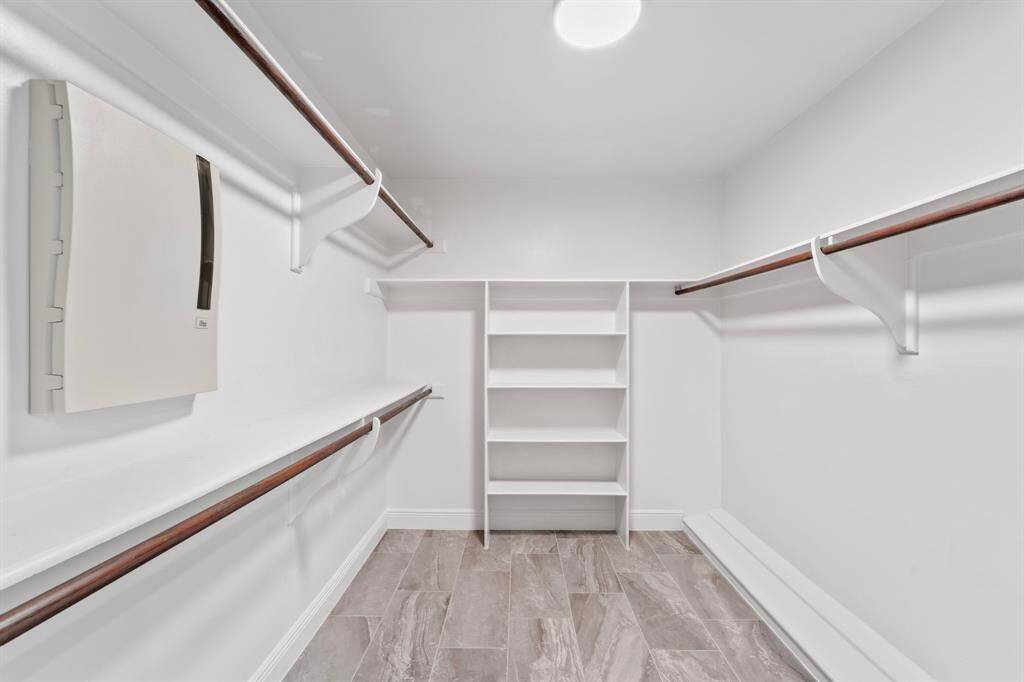 The master bath suite also features a HUGE walk-in closet with built ins!