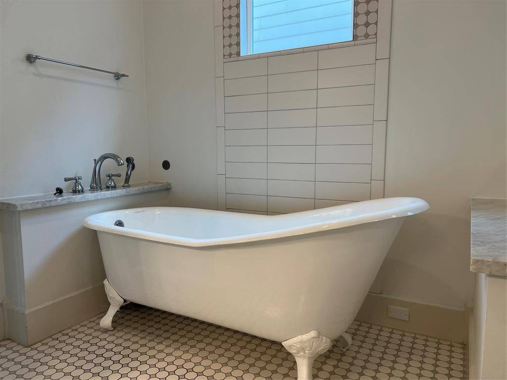Enjoy some self care moments with this nice fabulous soaking tub.
