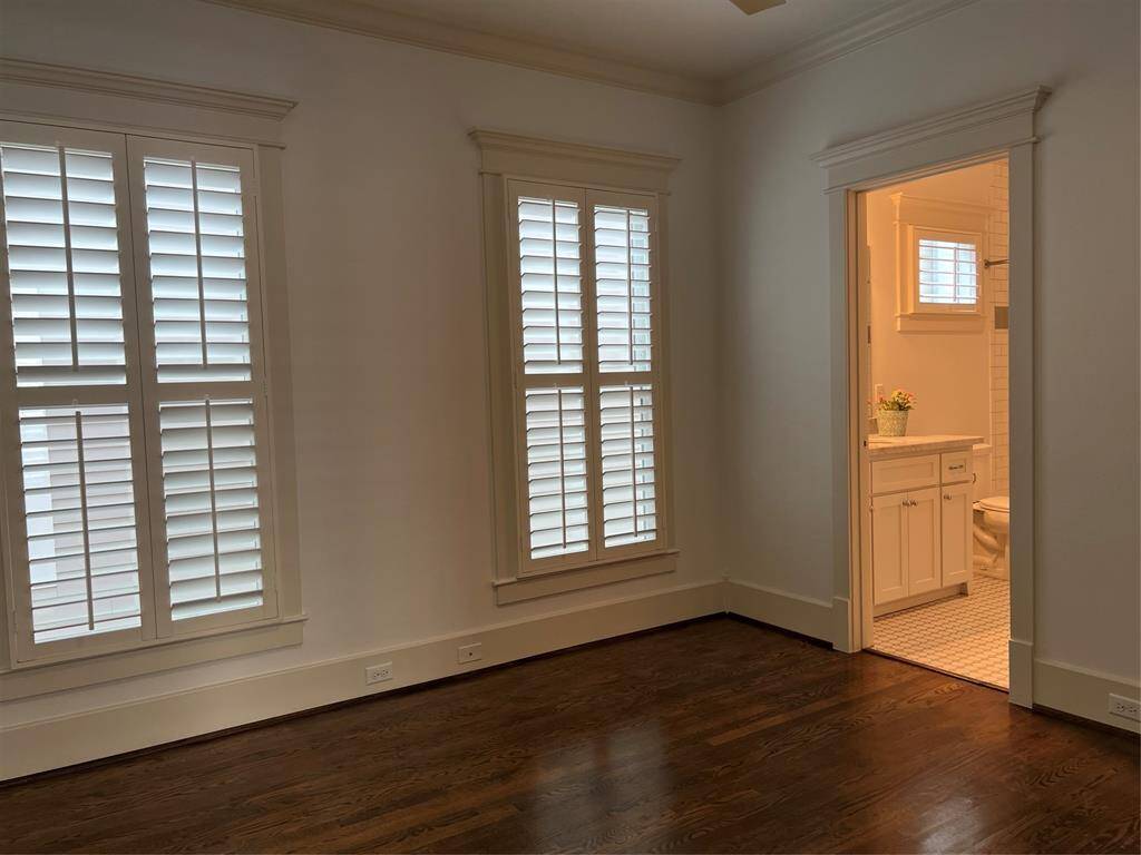 Secondary Bed room has access to a full bath that is shared with the 3rd bedroom.