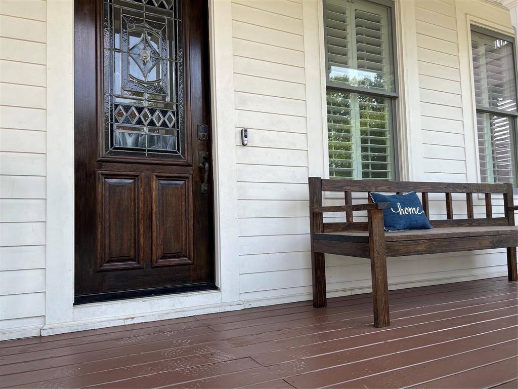 Front porch is facing North perfect to enjoy the evening.