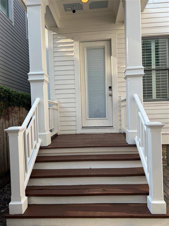 A view of the back porch