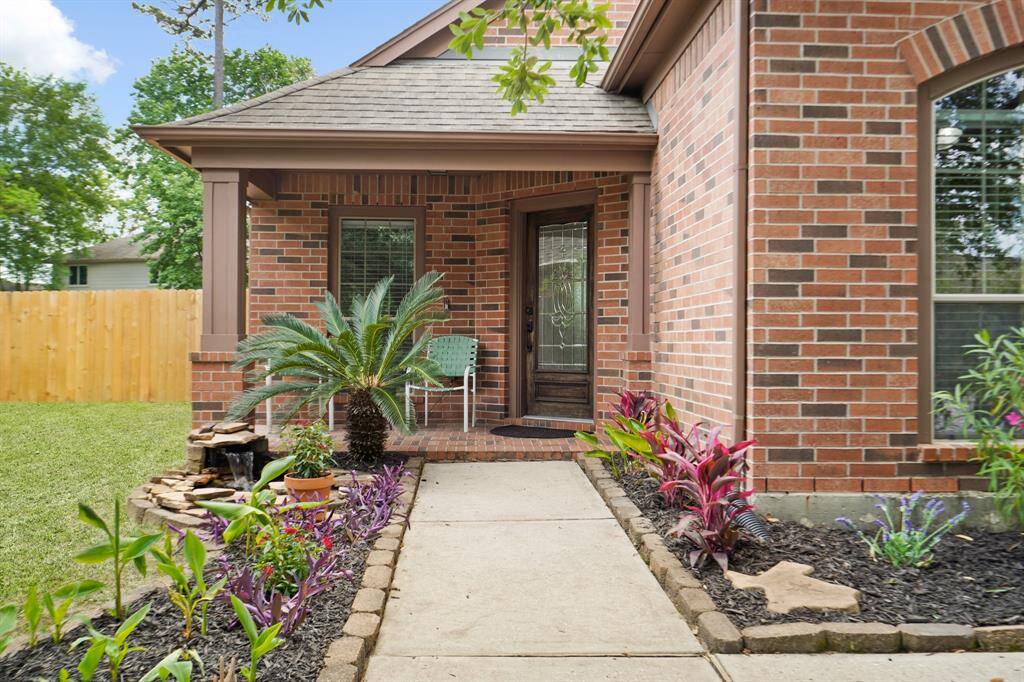 Freshly Landscaped Front Entry