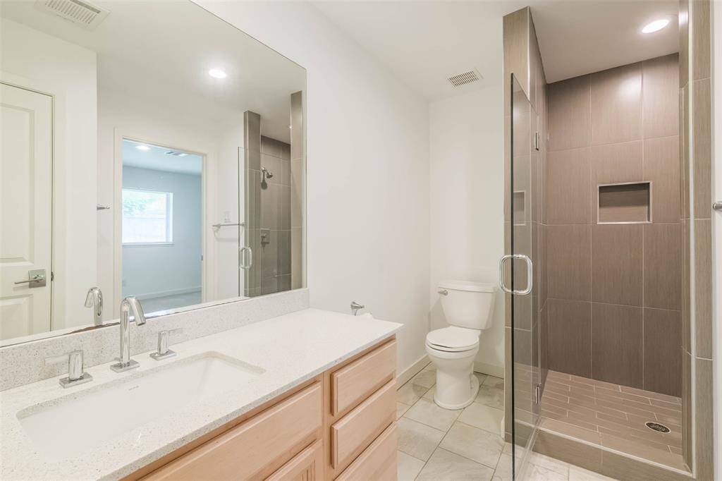 Third full bath with stand-up shower