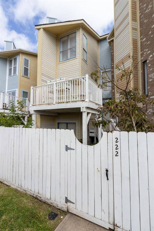 Front gate to the specific courtyard for the 222 condominium.  HOA is the process of an exterior make-over.