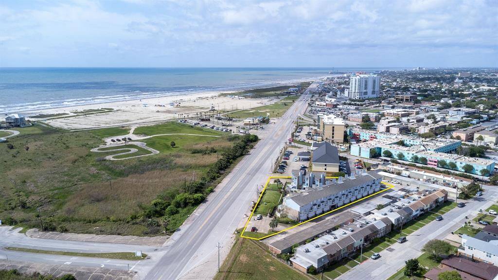 View of the condo project as it abuts the seawall.