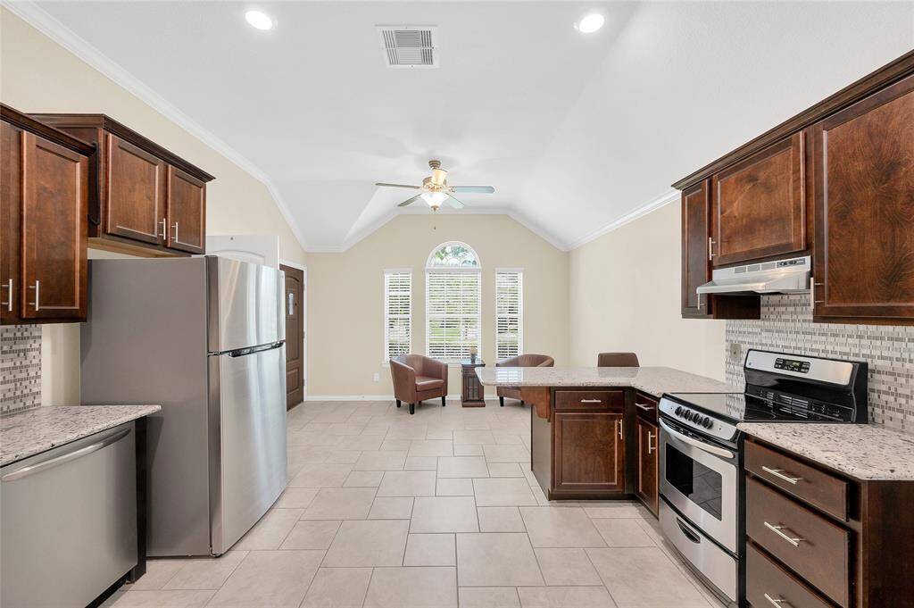 Multigenerational home with two separate living quarters with full kitchens.