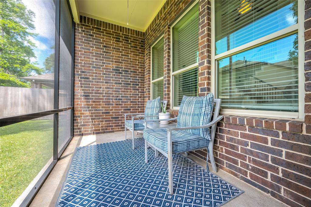 Enjoy your evenings on the covered screened patio.