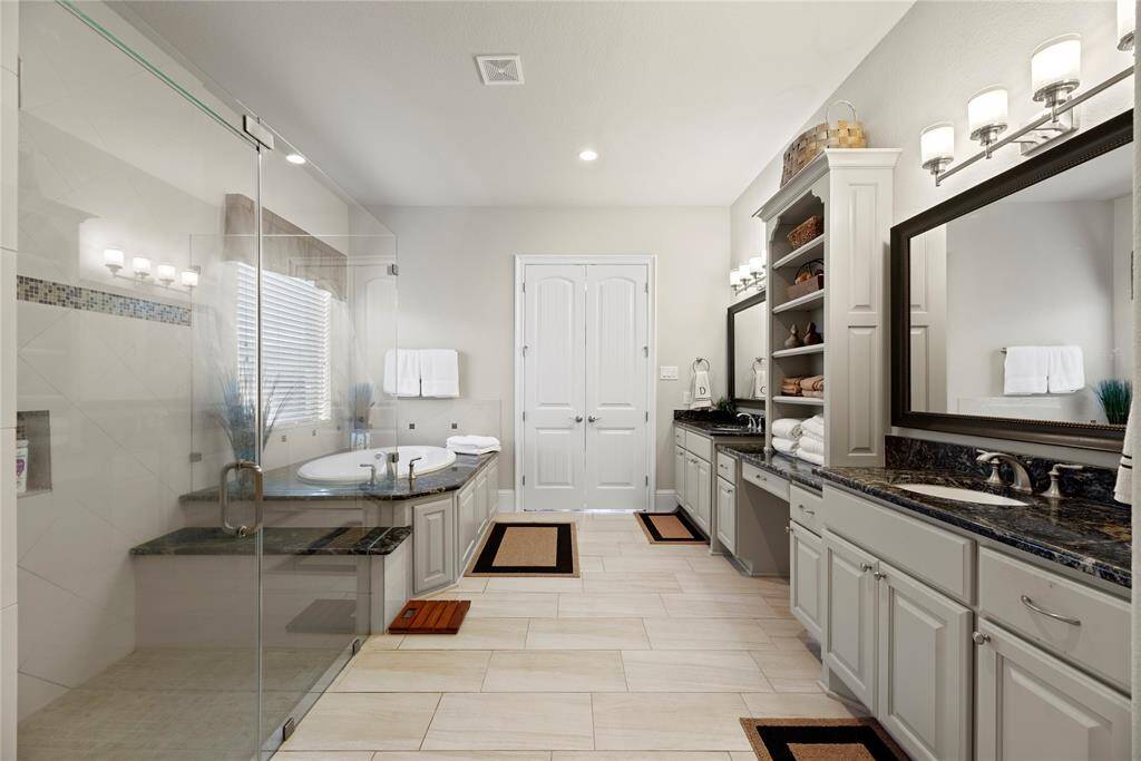 This elegantly designed space combines both functionality and style, transforming your daily routine into a spa-like experience.