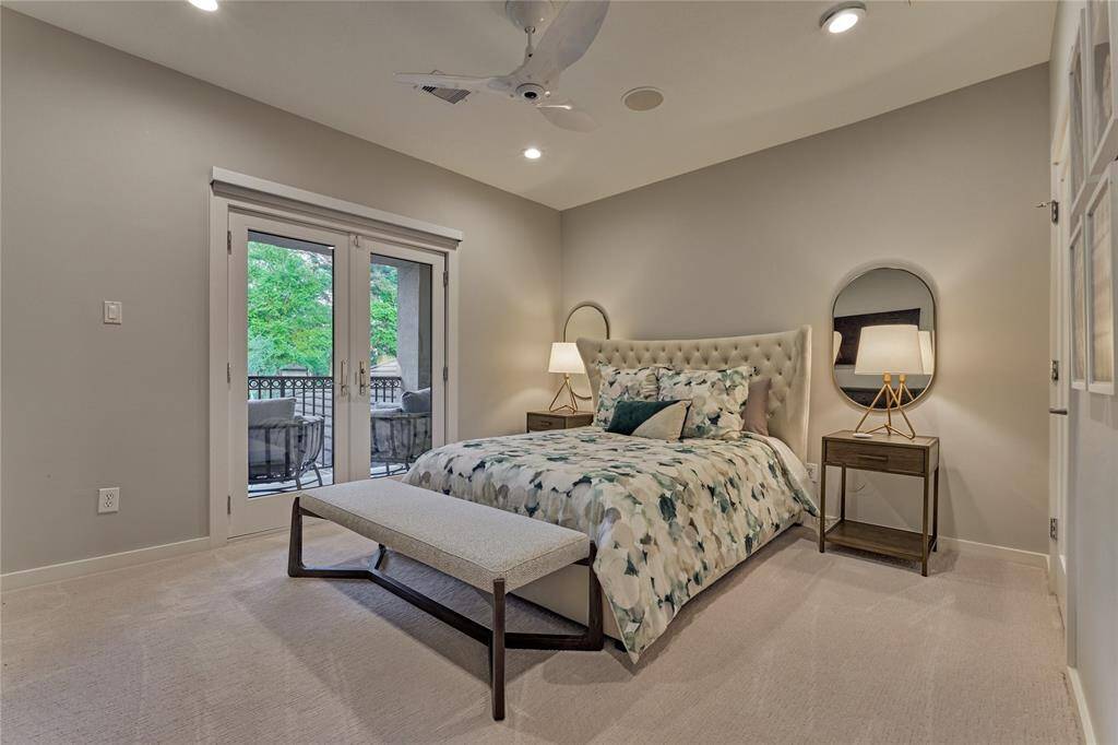 Your guest will sleep soundly in the second of the luxurious suites that also has access to the outdoor balcony.
