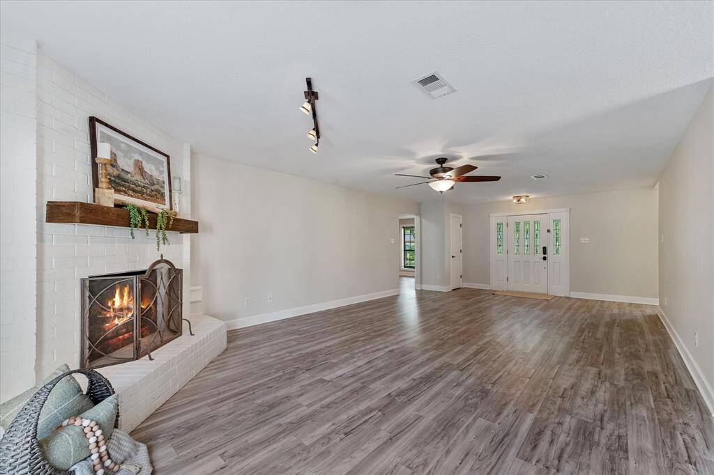 Cozy up by the inviting gas fireplace on cool evenings.