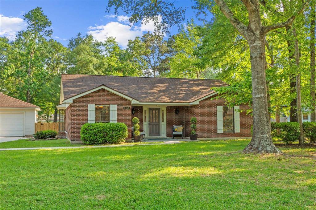 Inviting covered front entry with space to relax and enjoy the scenic views.