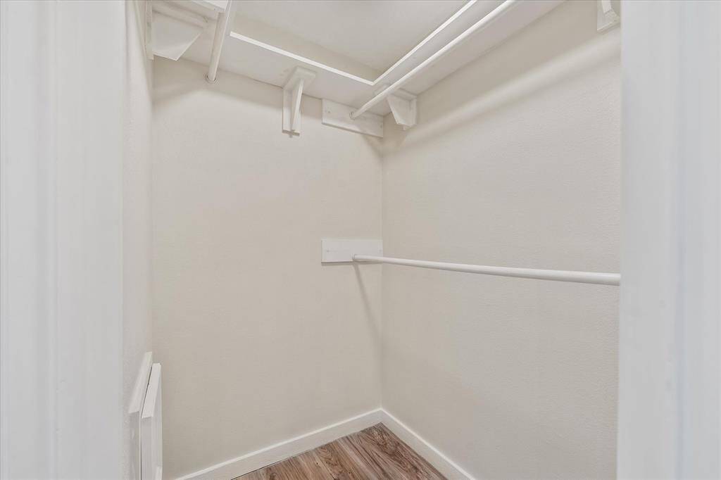 Spacious dual closets for personalized storage and convenience.