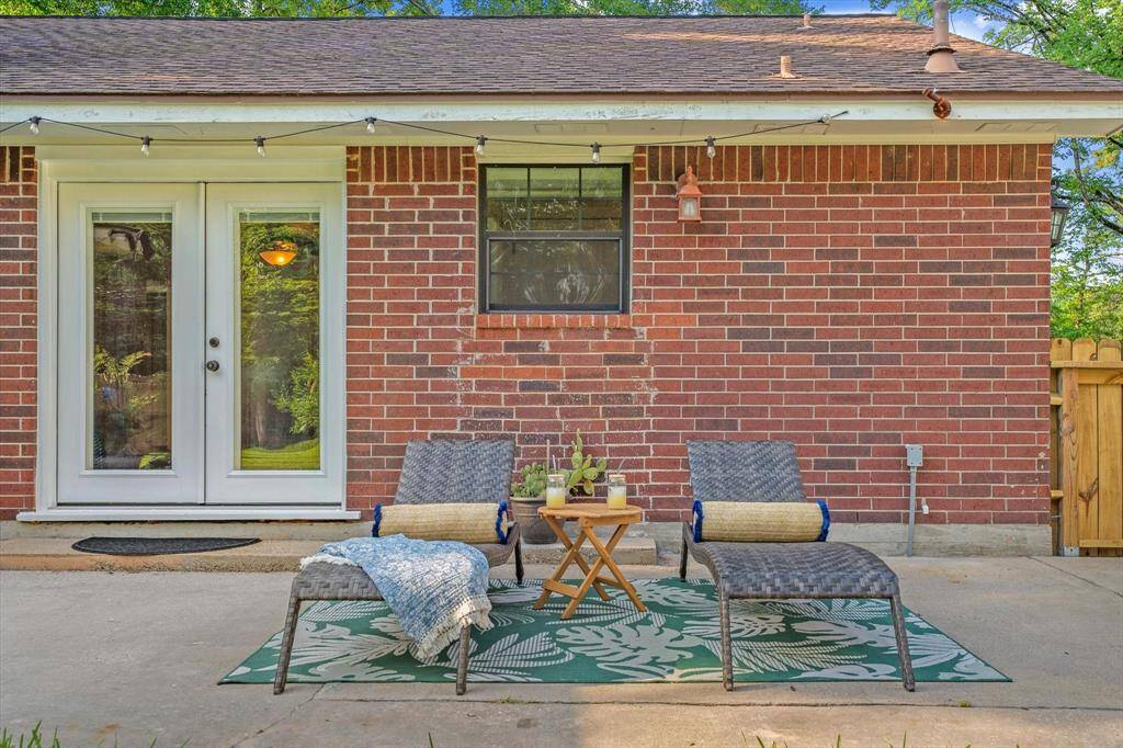 Relax with a morning coffee or evening drink on the spacious patio.