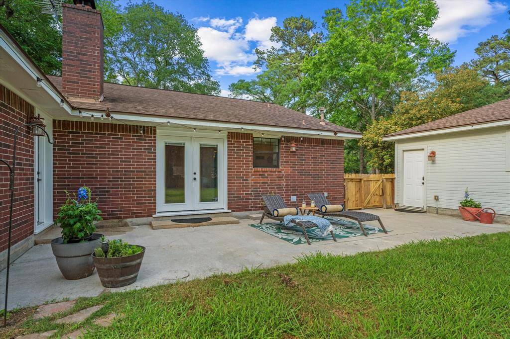 Enjoy seamless indoor-outdoor living with two convenient entries from the expansive patio.