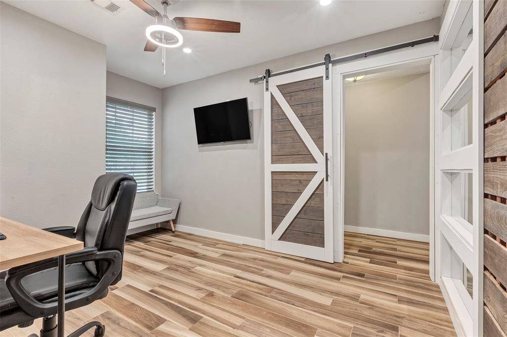 This versatile room offers endless possibilities—ideal as a home office, guest bedroom, or playroom. Its flexible design adapts to your lifestyle needs, providing a functional space that complements your home.