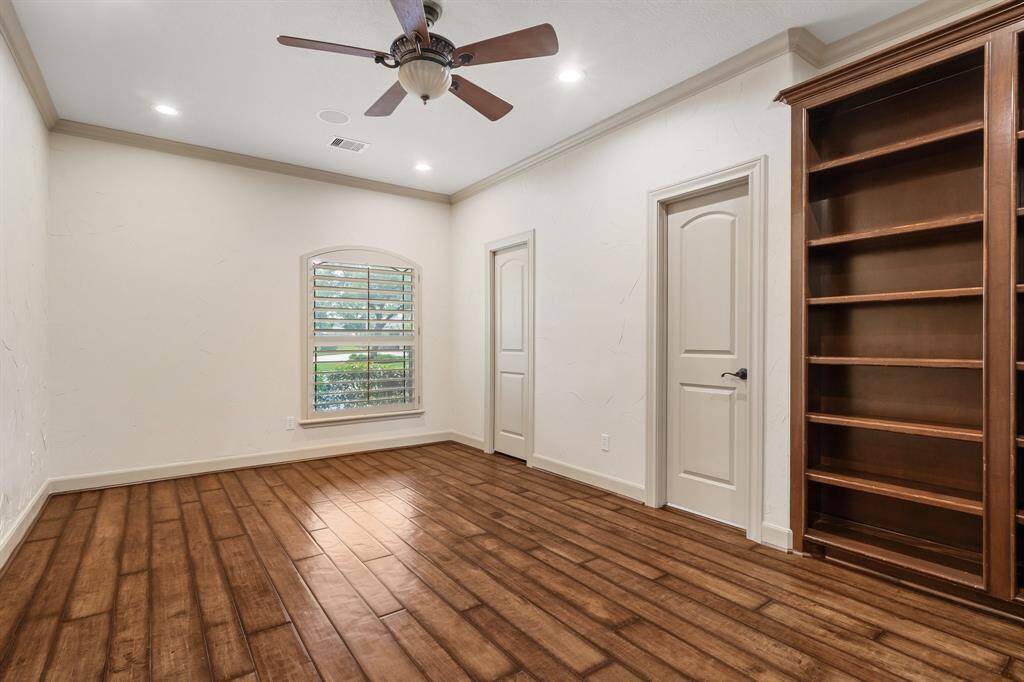 1st Floor Study can be a 4th bedroom if desired. It has a walk-in closet and access to a full bathroom too.
