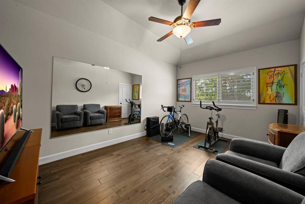Bedroom 4 with wood floors