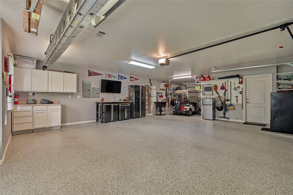 Abundant space and storage in the garage!