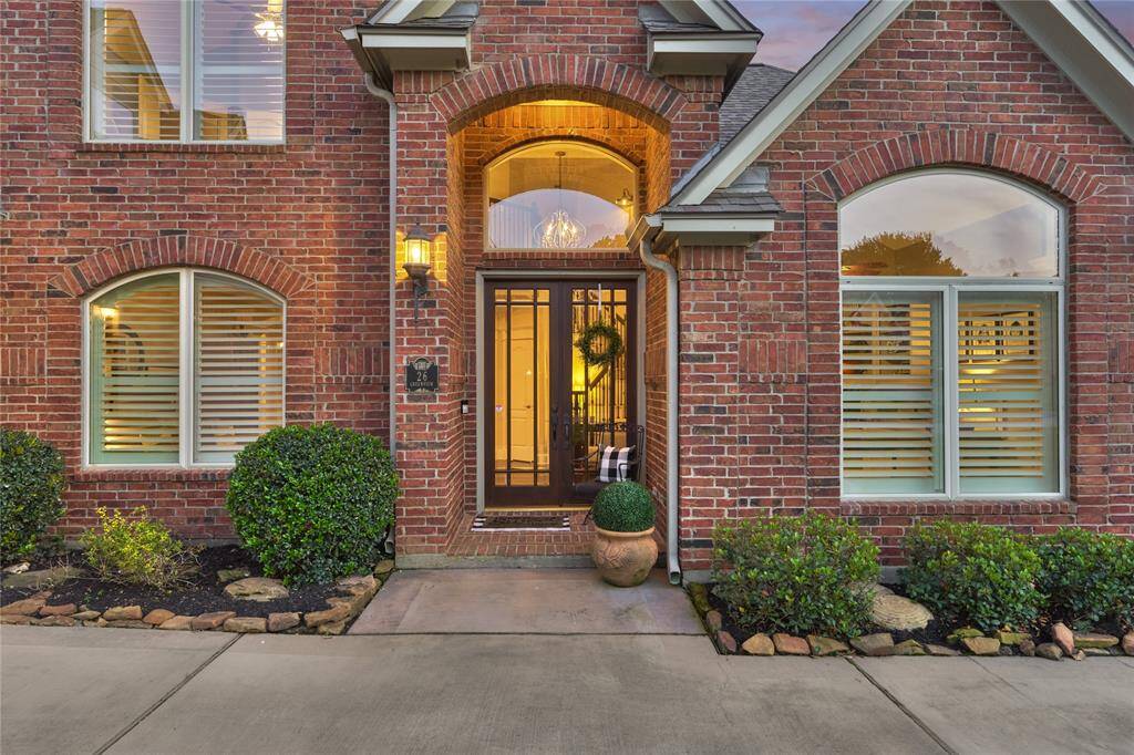 Welcoming double door entrance.