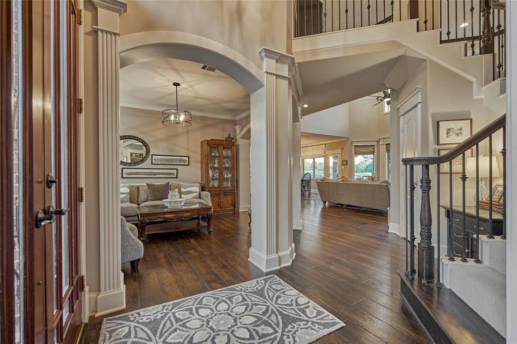 Opposite of the study is a sitting room. This could also be a formal dining room should one desire.