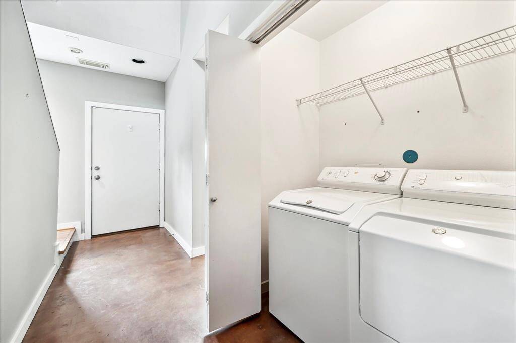 Downstairs laundry room