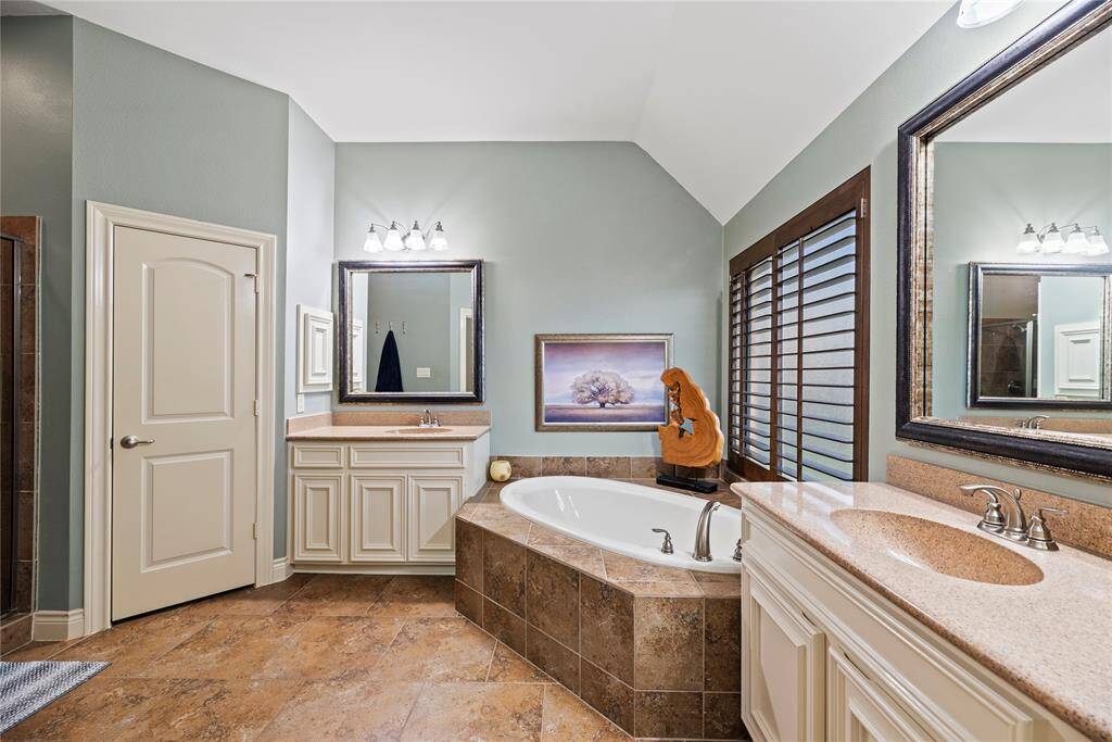 This elegantly designed space combines both functionality and style, transforming your daily routine into a spa-like experience.