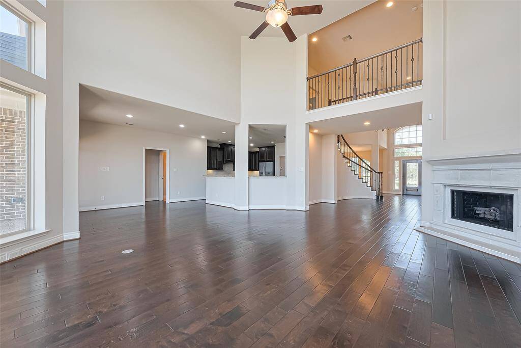 The open floor plan is a great setup for entertaining and offers incredible natural lighting.