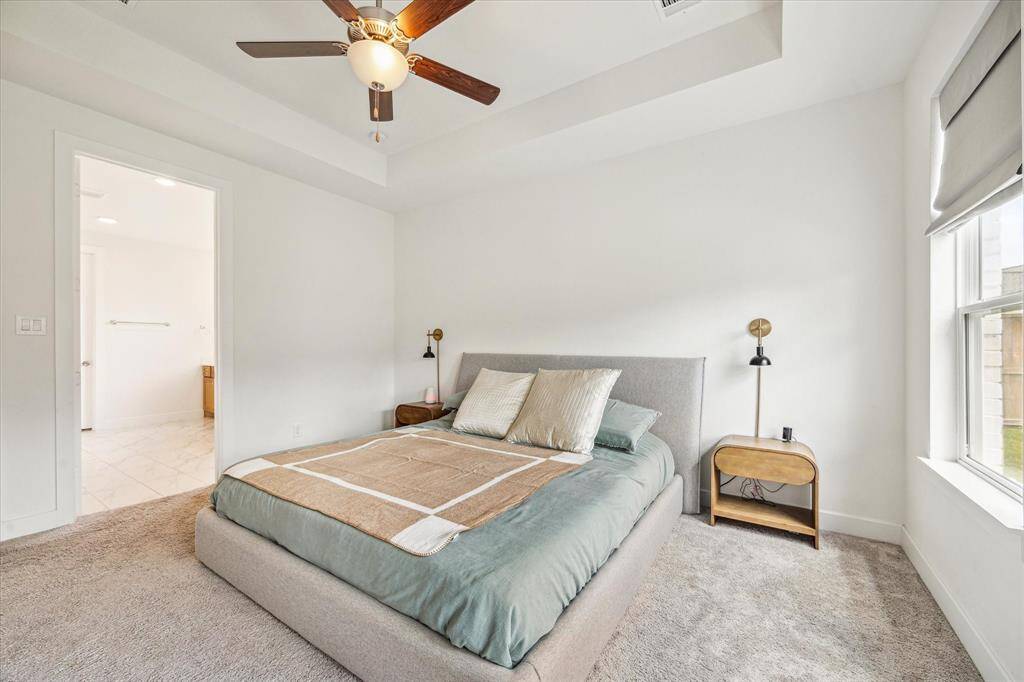 enjoy extra deep soaking tub, dual vanities, and separate shower