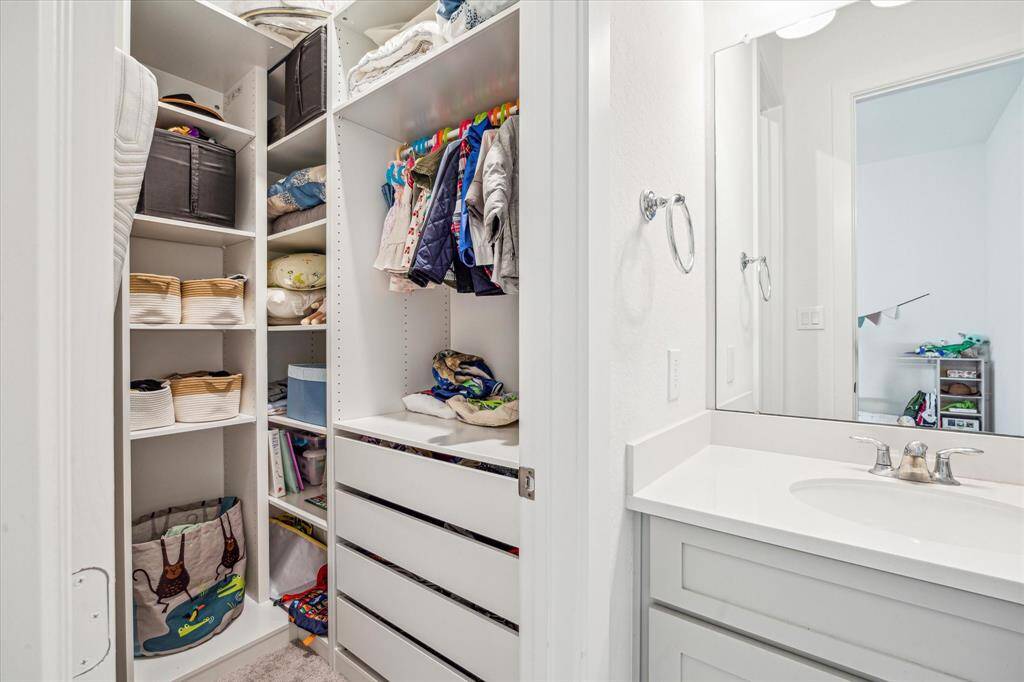 custom cabinets in closet