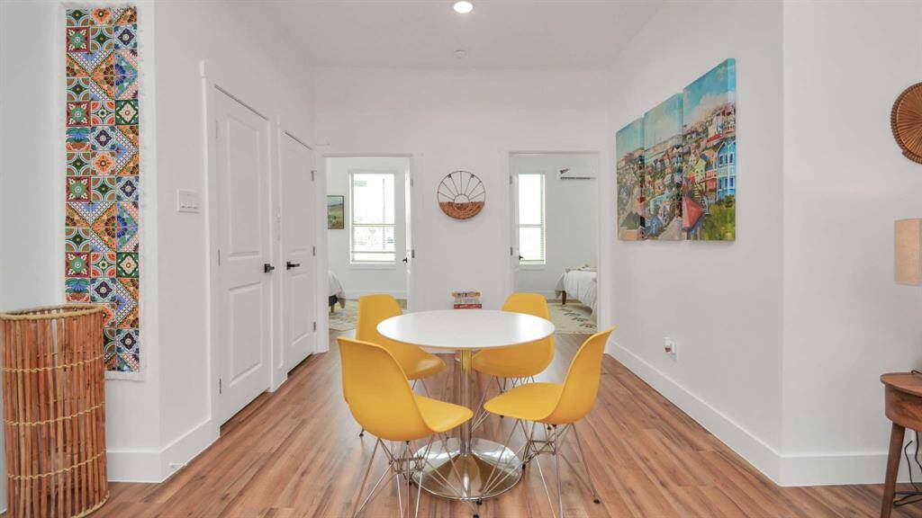 The dining area.